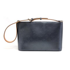 Louis Vuitton Allston Navy Monogram Matte Leather Shoulder Bag