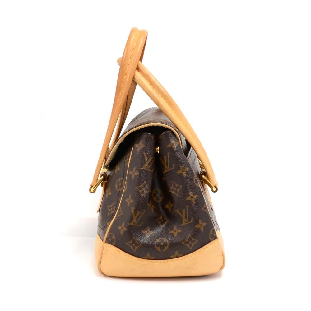 Brown Louis Vuitton Beverly GM Monogram Canvas Hand Bag For Sale