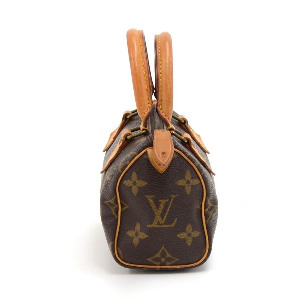 Brown Vintage Louis Vuitton Mini Speedy Sac HL Monogram Canvas Hand Bag