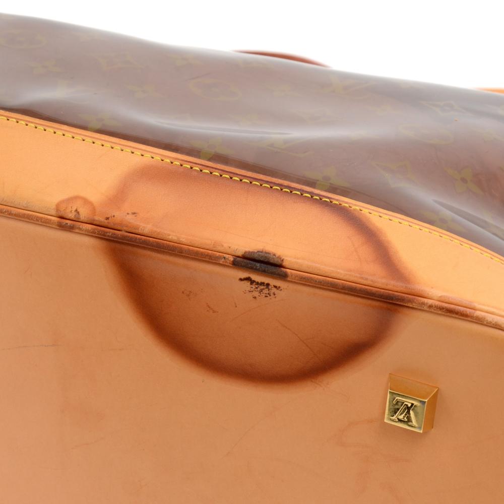 Louis Vuitton Sac Cabas Ambre GM Monogram Vinyl Limited Tote Bag For Sale 2