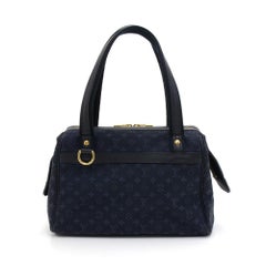 Louis Vuitton Josephine PM Navy Monogram Mini Canvas Hand Bag