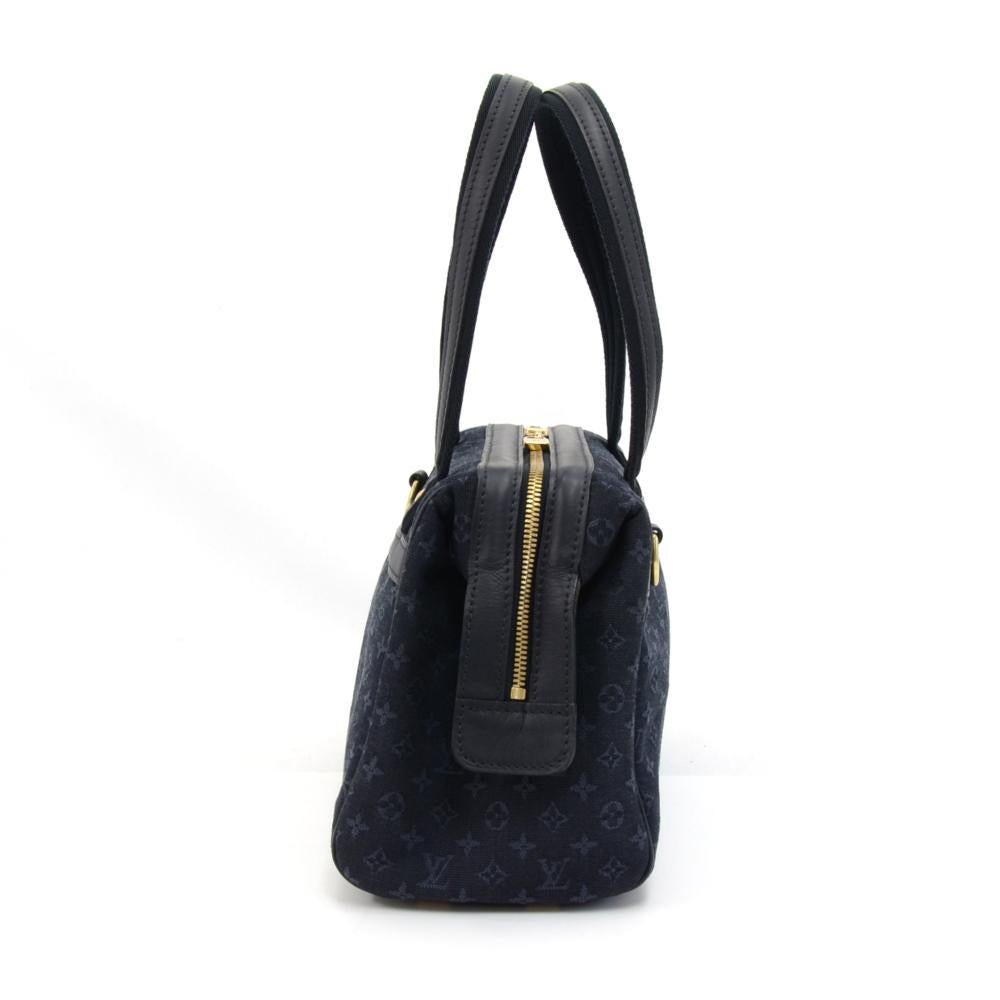 Black Louis Vuitton Josephine PM Navy Monogram Mini Canvas Hand Bag For Sale