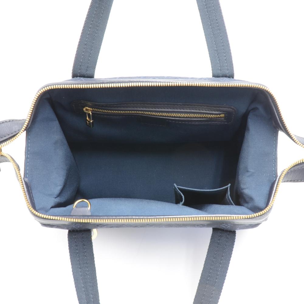 Louis Vuitton Josephine PM Navy Monogram Mini Canvas Hand Bag For Sale 4