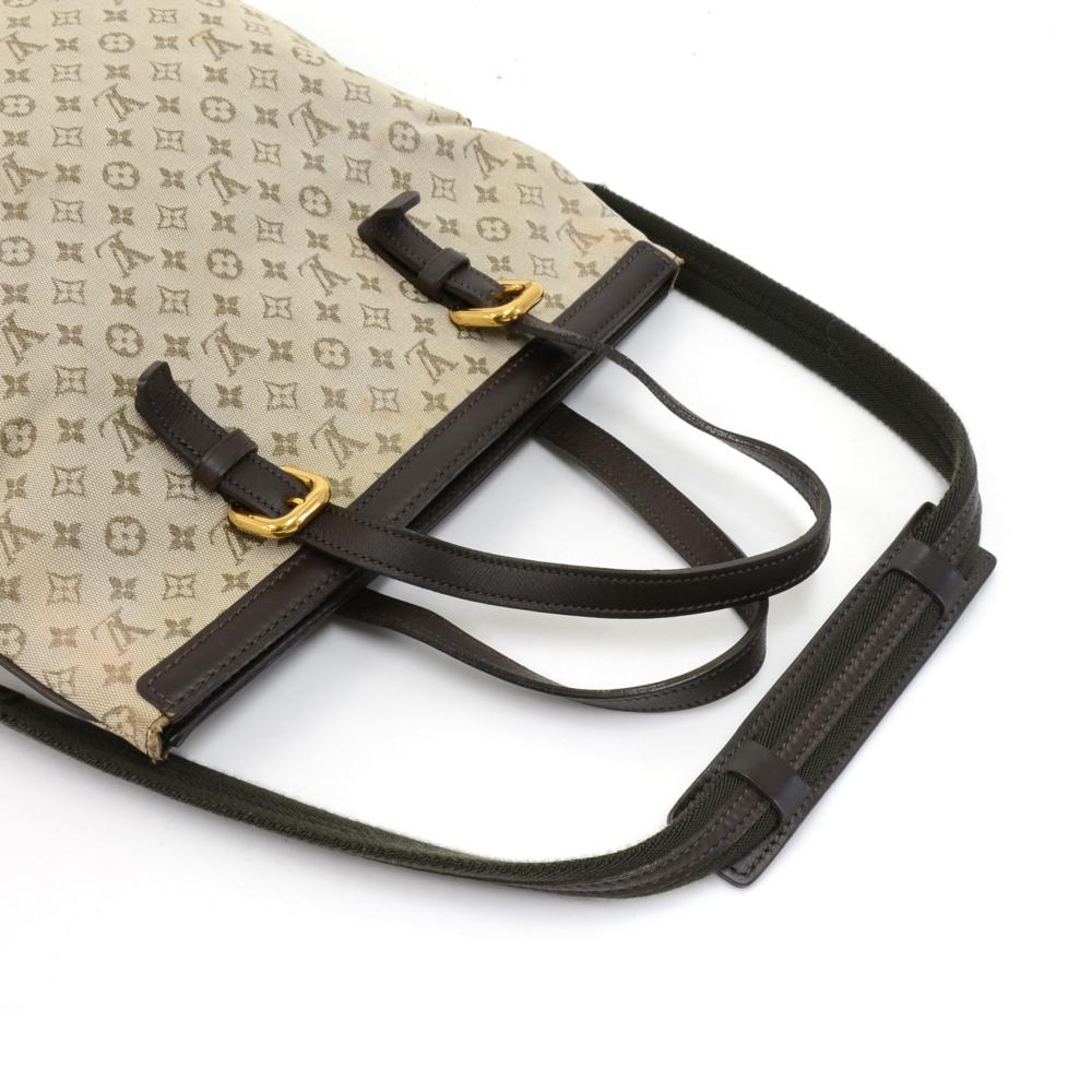Louis Vuitton Francoise Khaki Monogram Mini Canvas 2 way Shoulder Bag For Sale 1