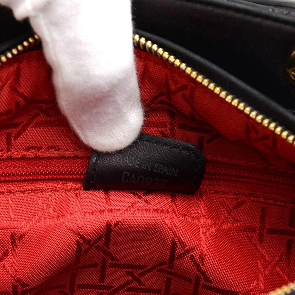 Christian Dior Lady Dior Black Cannage Quilted Lambskin Handbag + Strap 5
