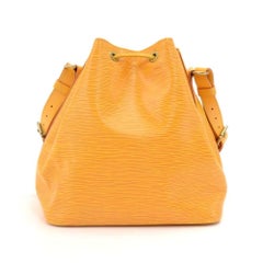 Louis Vuitton Petit Noe Gelbe Epi Leder-Umhängetasche