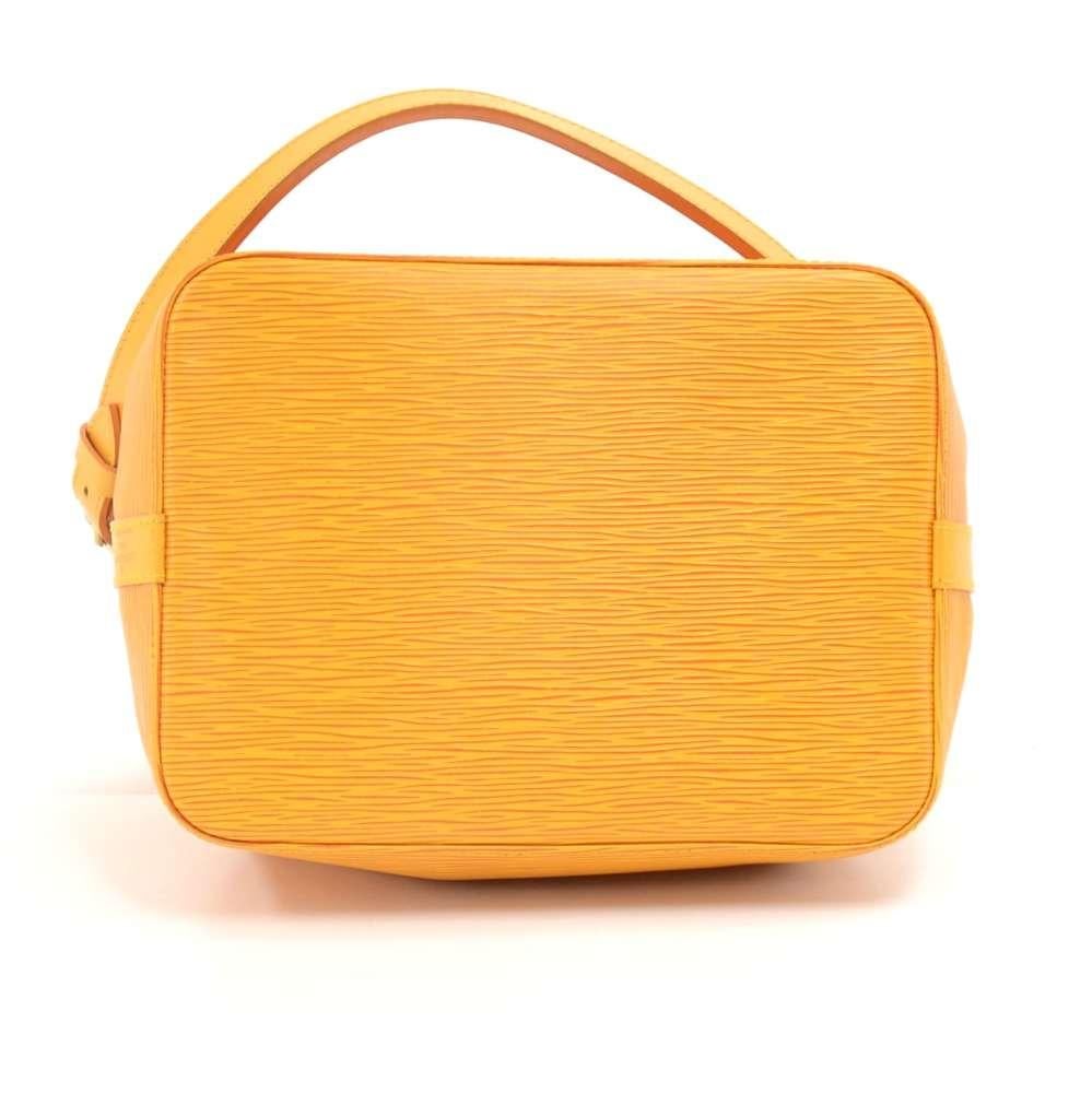 Vintage Louis Vuitton Petit Noe Yellow Epi Leather Shoulder Bag For Sale 1