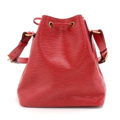 Vintage Louis Vuitton Petit Noe Red Epi Leather Shoulder Bag