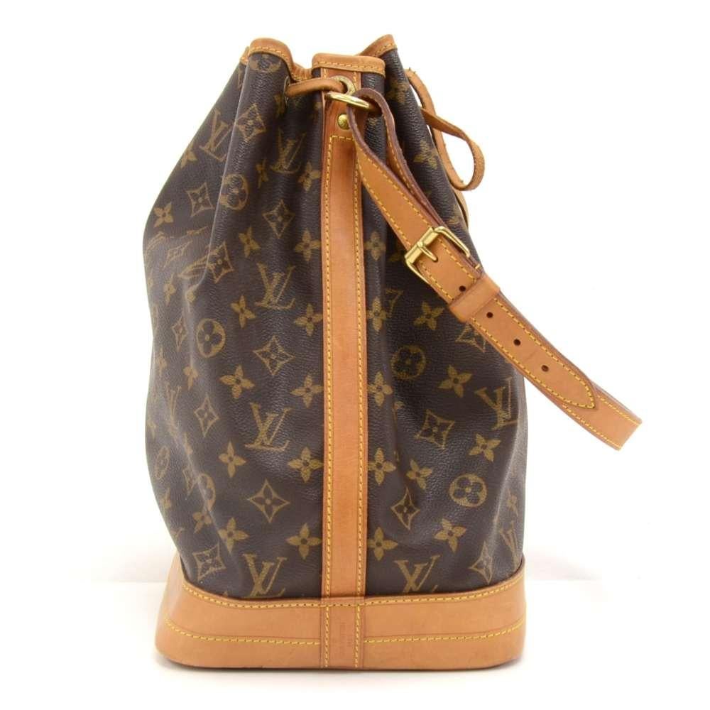 Black Vintage Louis Vuitton Noe Large Monogram Canvas Shoulder Bag