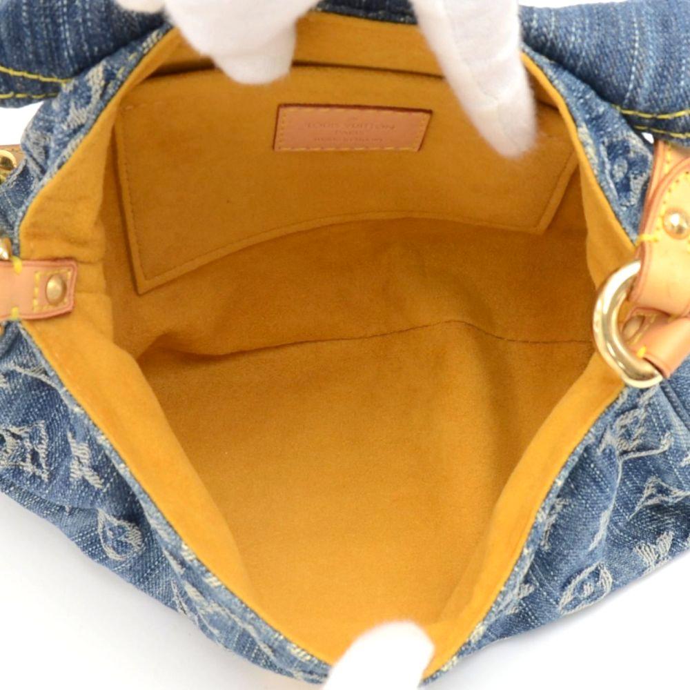 Louis Vuitton Mini Pleaty Blue Monogram Denim Shoulder Handbag 2