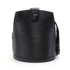 Vintage Louis Vuitton Cluny Black Epi Leather Shoulder Bag