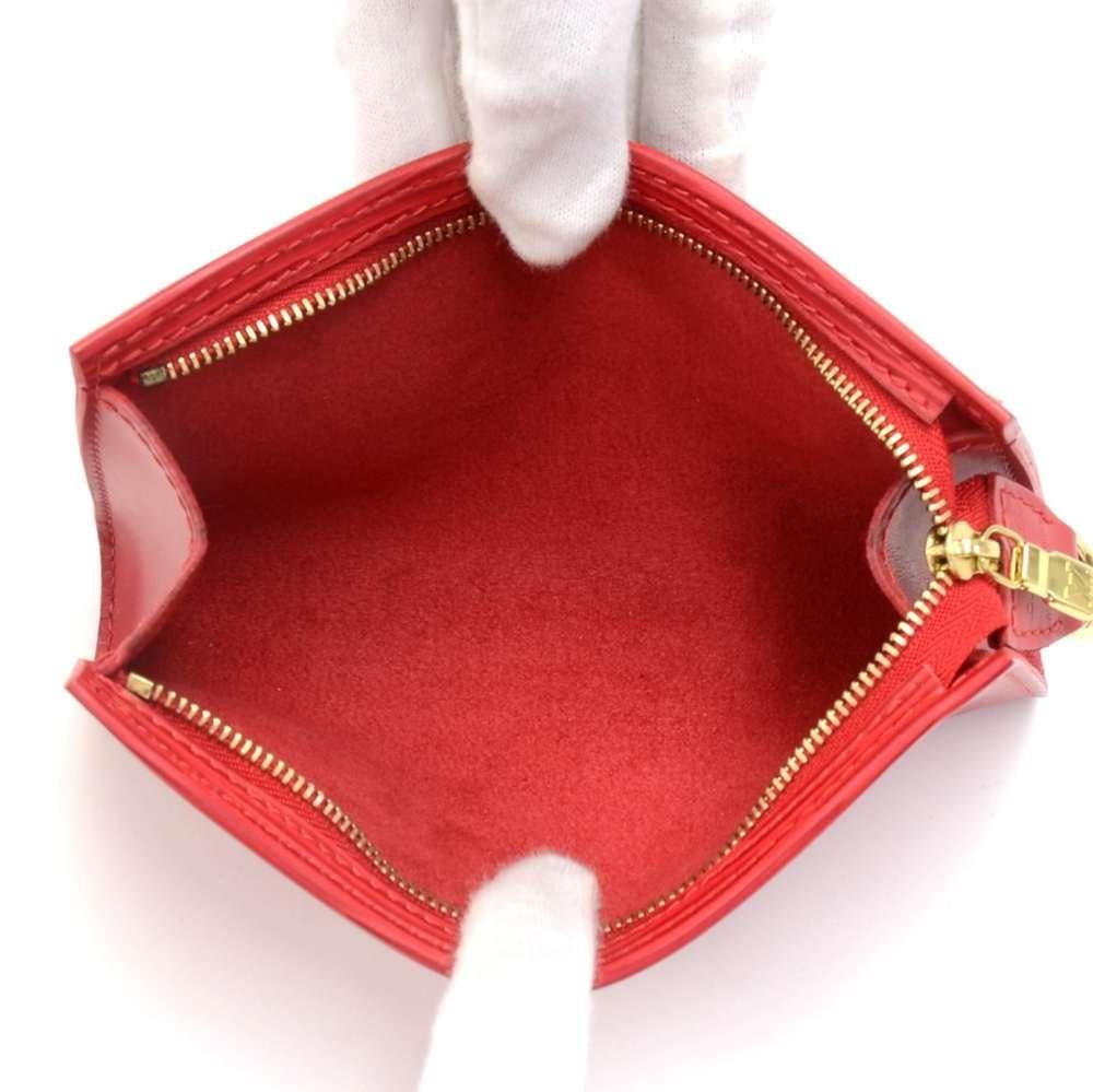 Louis Vuitton Bucket PM Red Epi Leather Shoulder Bag For Sale 7