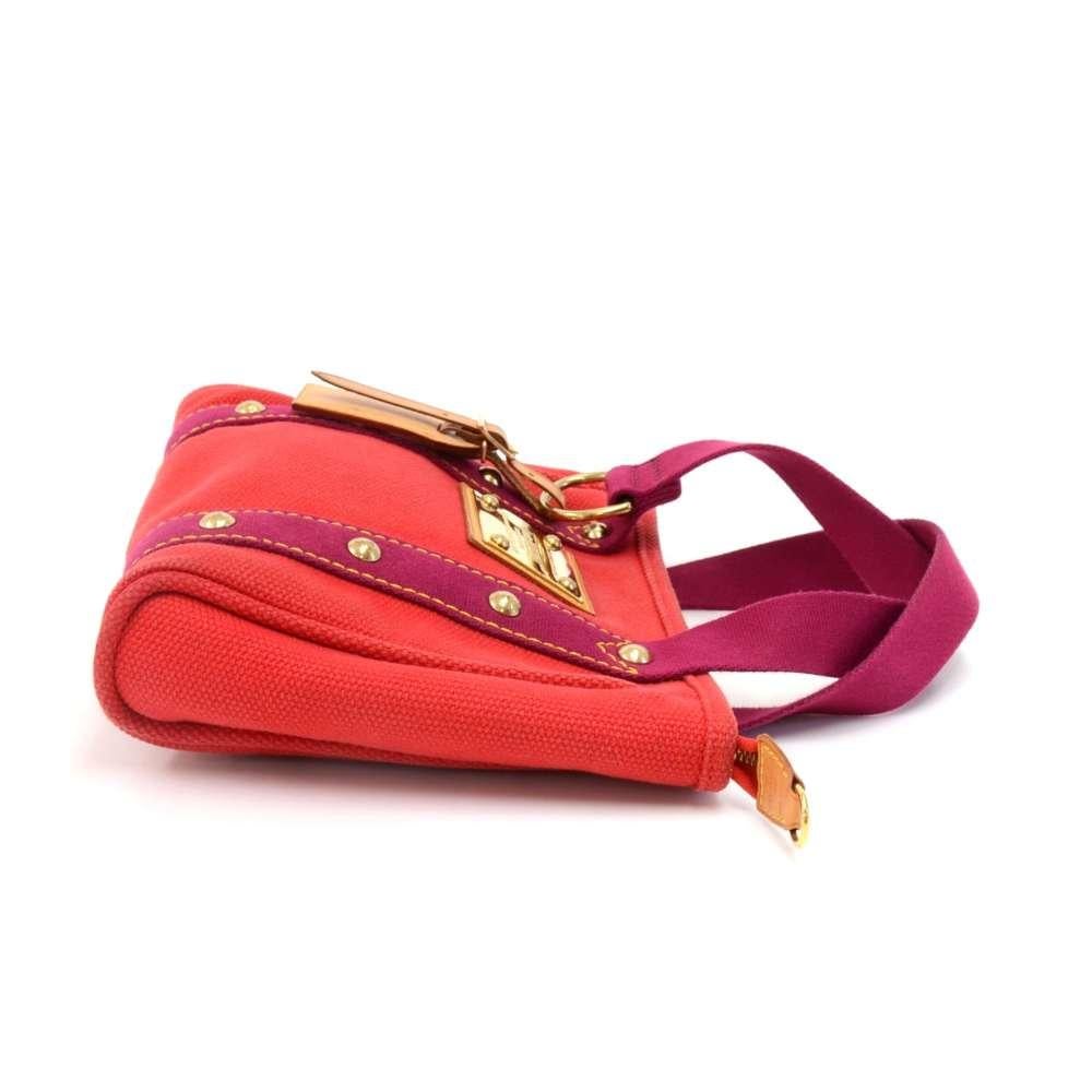Louis Vuitton Cabas PM Red Antigua Canvas Handbag -  2006 Limited In Good Condition For Sale In Fukuoka, Kyushu
