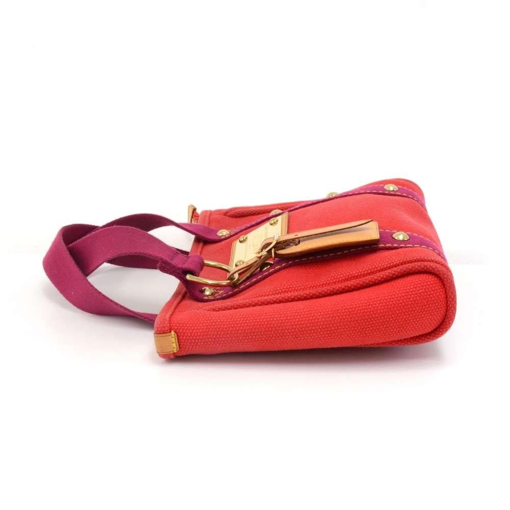 Women's Louis Vuitton Cabas PM Red Antigua Canvas Handbag -  2006 Limited For Sale