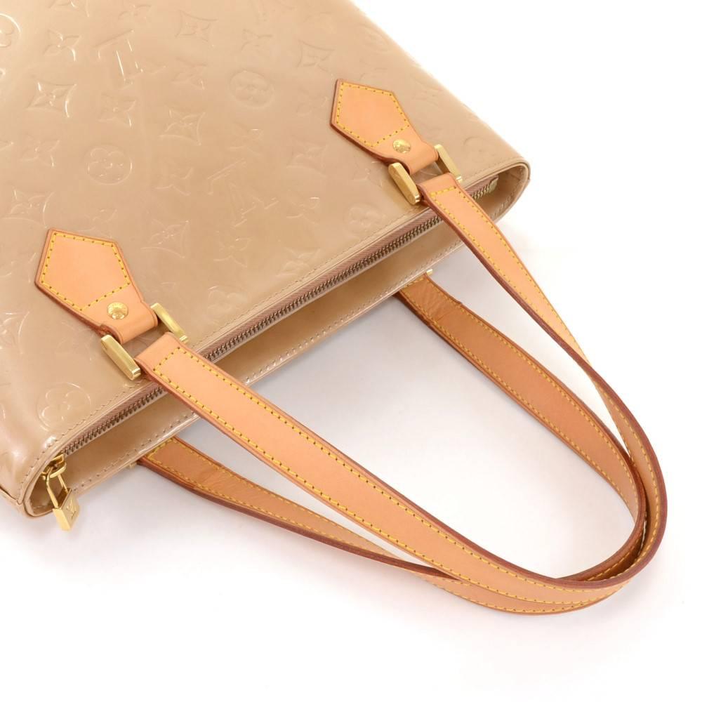 Louis Vuitton Houston Brown Noisette Vernis Leather Shoulder Bag 5