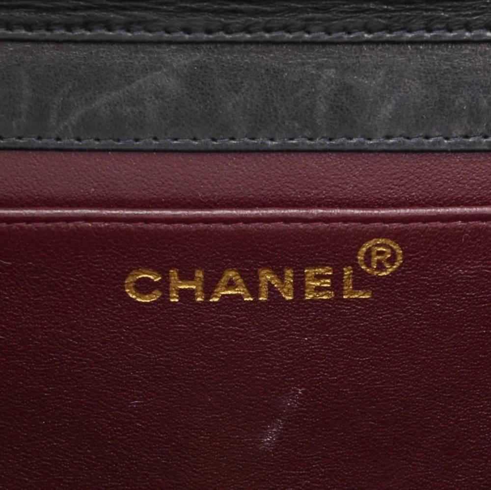 Chanel Black Quilted Leather Shoulder Flap Mini Bag 4