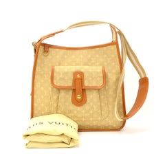 Sac à bandoulière Louis Vuitton Besace Mary Kate en toile beige avec mini monogramme