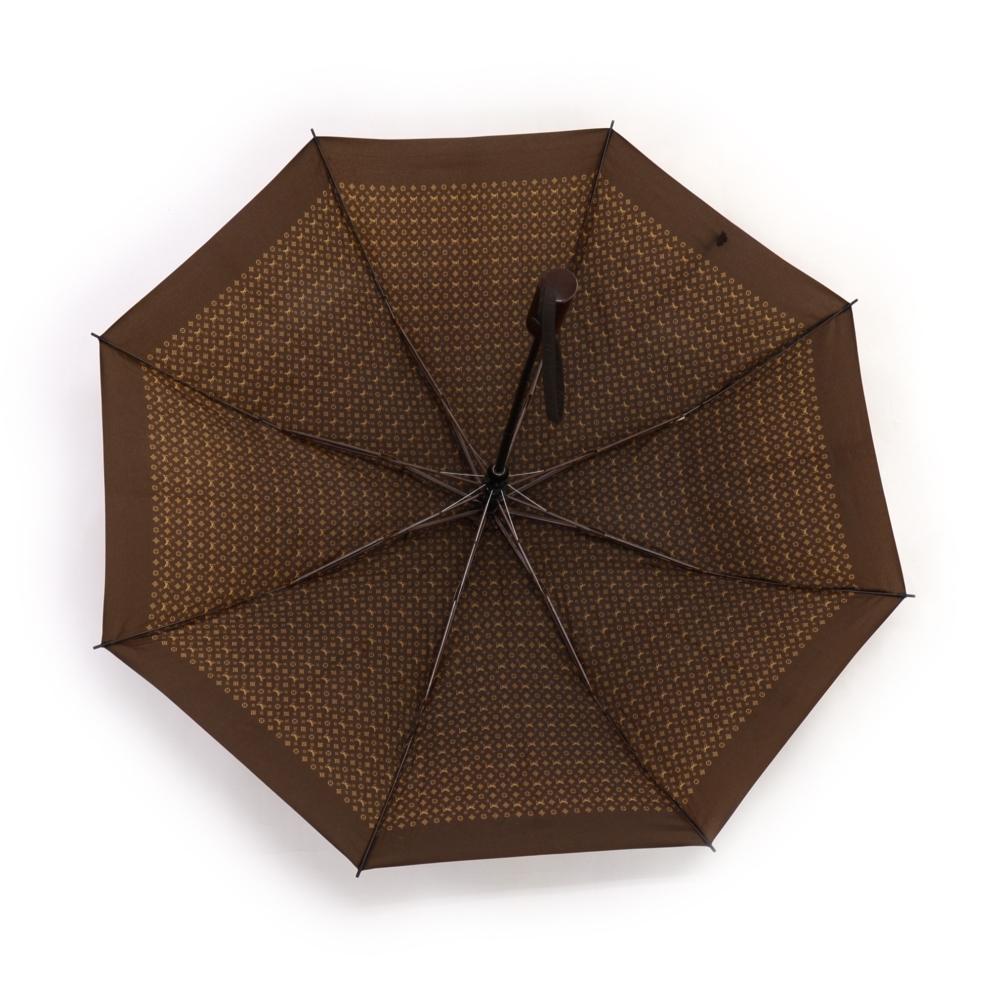 Louis Vuitton Monogram Brown Folding Umbrella In Good Condition In Fukuoka, Kyushu