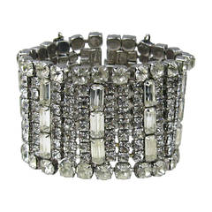 Massive Kramer Rhinestone Hollywood Glam Bracelet 3