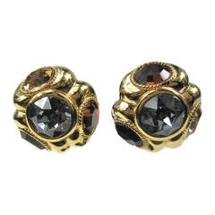 Large Ciner new old stock Swarovski crystal earrings 1980s New Old Stock 9
