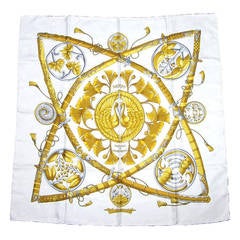 Hermes silk scarf Daimyo princes du soleil levant Never worn 3