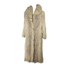 Tanuki Finish Raccoon Fur Full Length Coat 8
