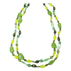 Art Deco Lampwork Glass Beads 1930s 5