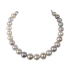 South Sea Baroque Cultured Multi Colored Pearl Necklace 5
