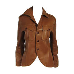 Ralph Lauren Cropped Leather Jacket 3