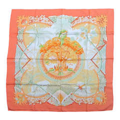 Hermes "aloha" silk scarf  New Never Worn 