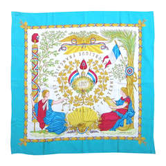 Hermes Scarf Republique Francaise Liberte Egalite Fraternite - 1789