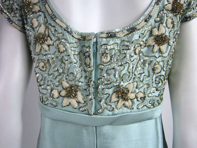 Stunning 1960s Silk 2 Piece Opera Coat & Empire Waist Gown 2
