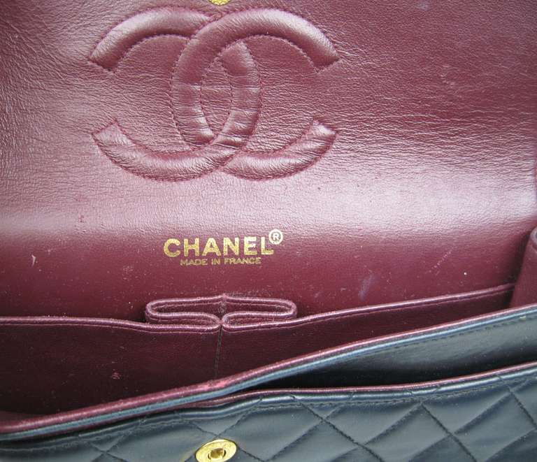 Chanel Navy Blue Iconic Handbag 5