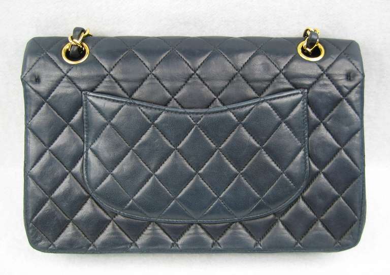 Chanel Navy Blue Iconic Handbag 3