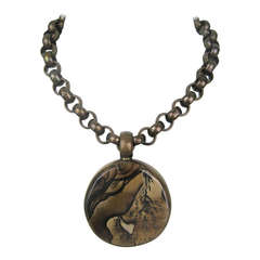 Stephen Dweck OOAK Bronze Jasper Necklace New never worn 1990s One of a Kind 5