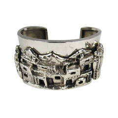 Carol Felley Story Teller Sterling Silver Cuff Bracelet 1989 10