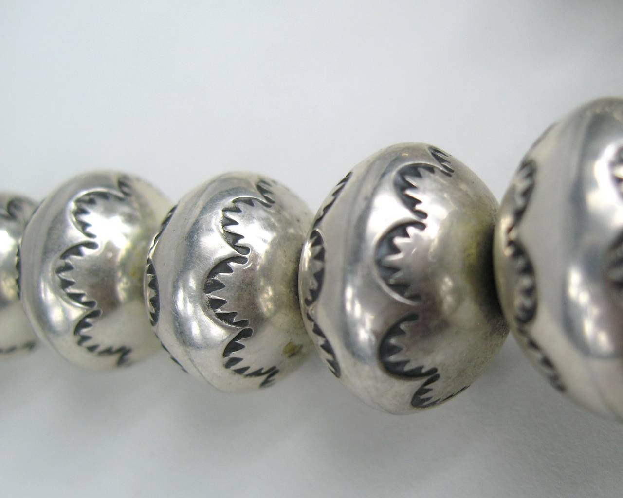 Massive Native American Dead Pawn Zuni Turquoise Silver Necklace 1960s