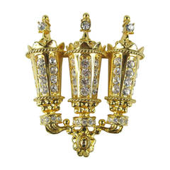 kenneth jay lane paris KJL "Streets of Paris" Brooch Kenneth Jay Lane Gaslight Brooch