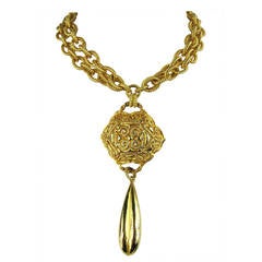 Dominique Aurientis Drop Necklace New Old Stock 1