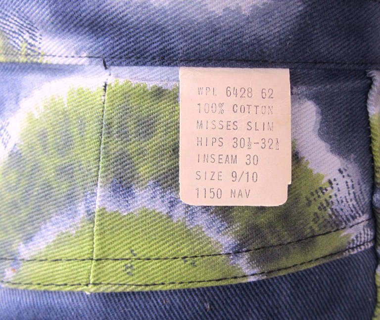 New Dead Stock Tye Dye 1960s Wrangler Jeans 1