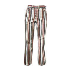 1960s New Old Stock Striped Wrangler button front Jeans 8