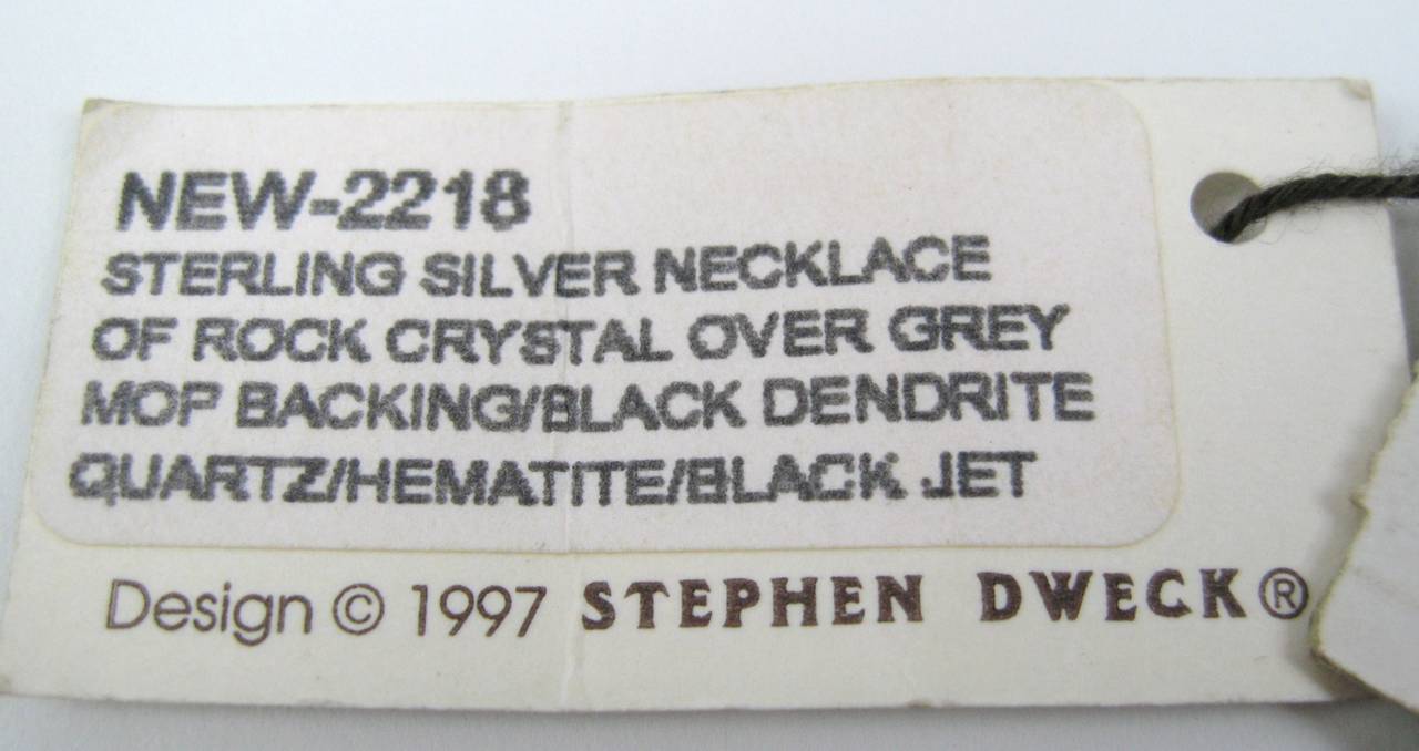 Stephen Dweck Sterling Double Strand Necklace New Old Stock 1997 4