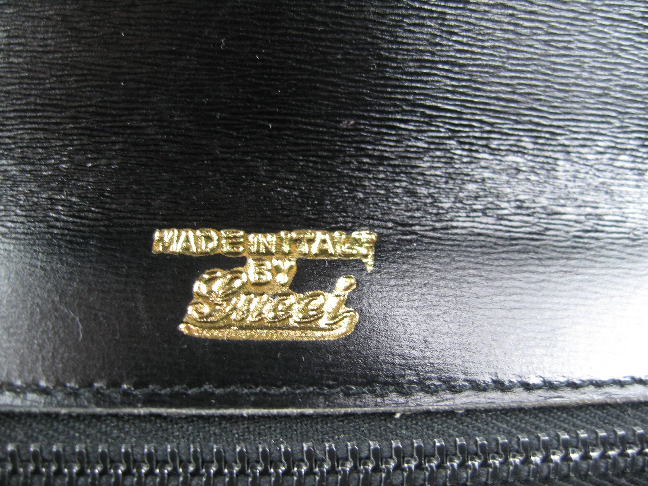 Vintage Gucci 1960s Black Leather Kelly Hand Bag  2