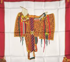 Silk Gucci Scarf Horse saddle New Never worn 1990s