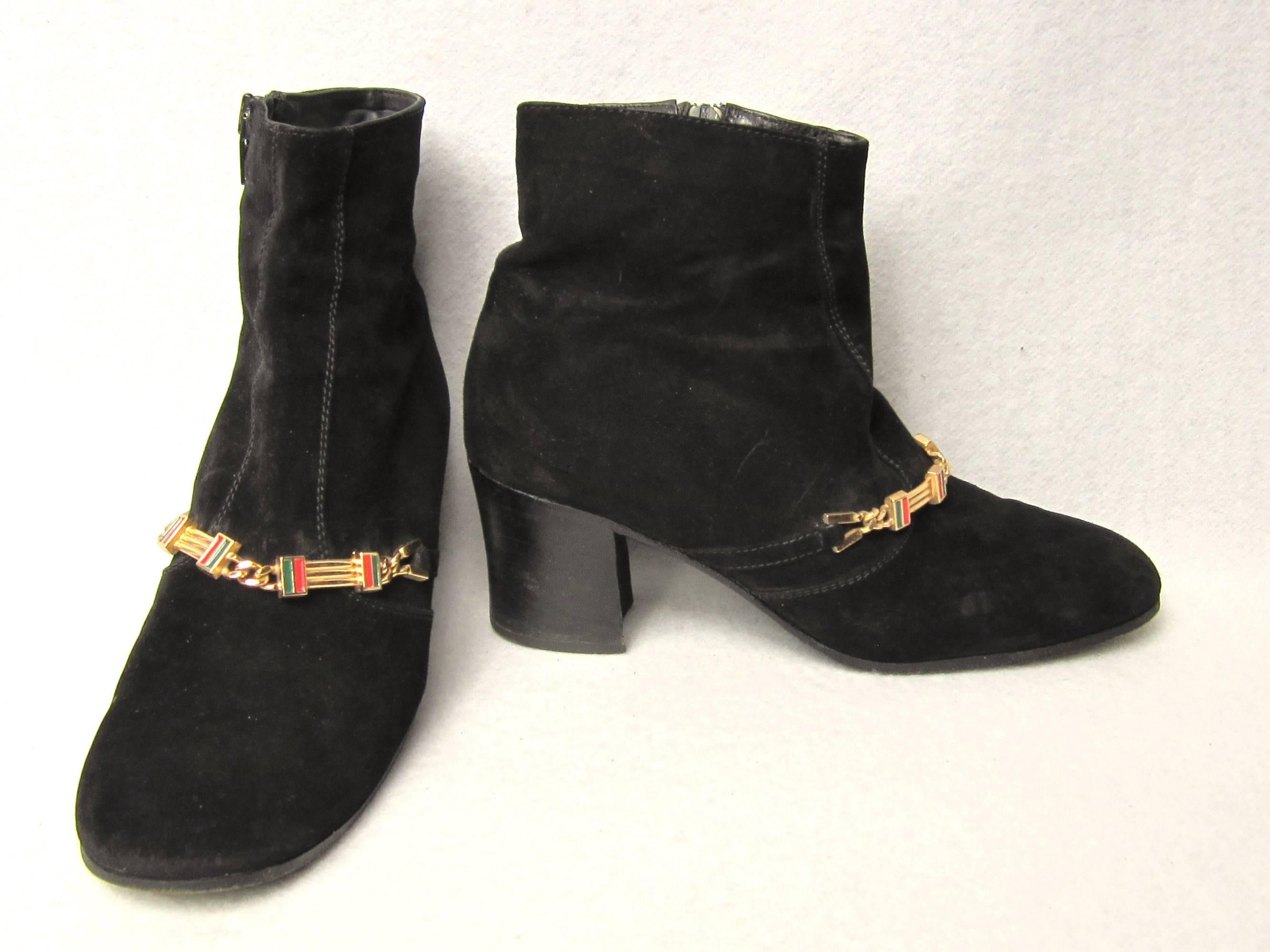 70s suede boots
