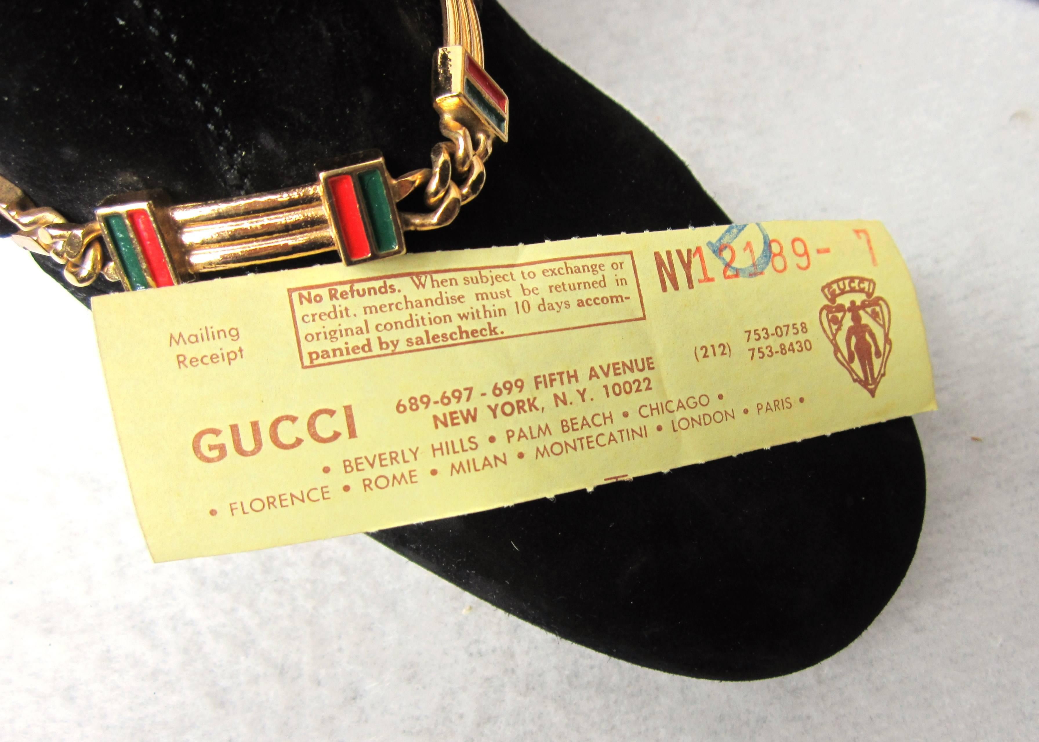 Vintage Black Suede Gucci Ankle Boots 1960s-70s In Excellent Condition In Wallkill, NY