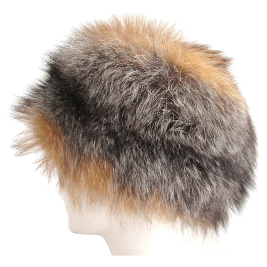 Cappello da volpe argento e rosso