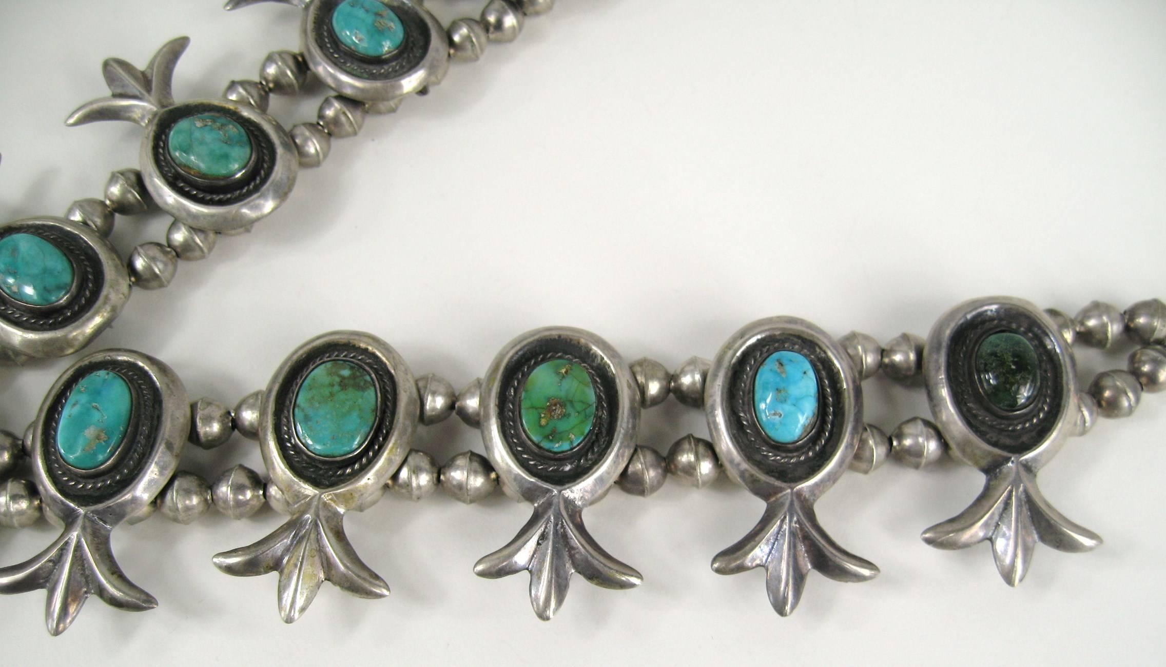 sterling silver turquoise necklace