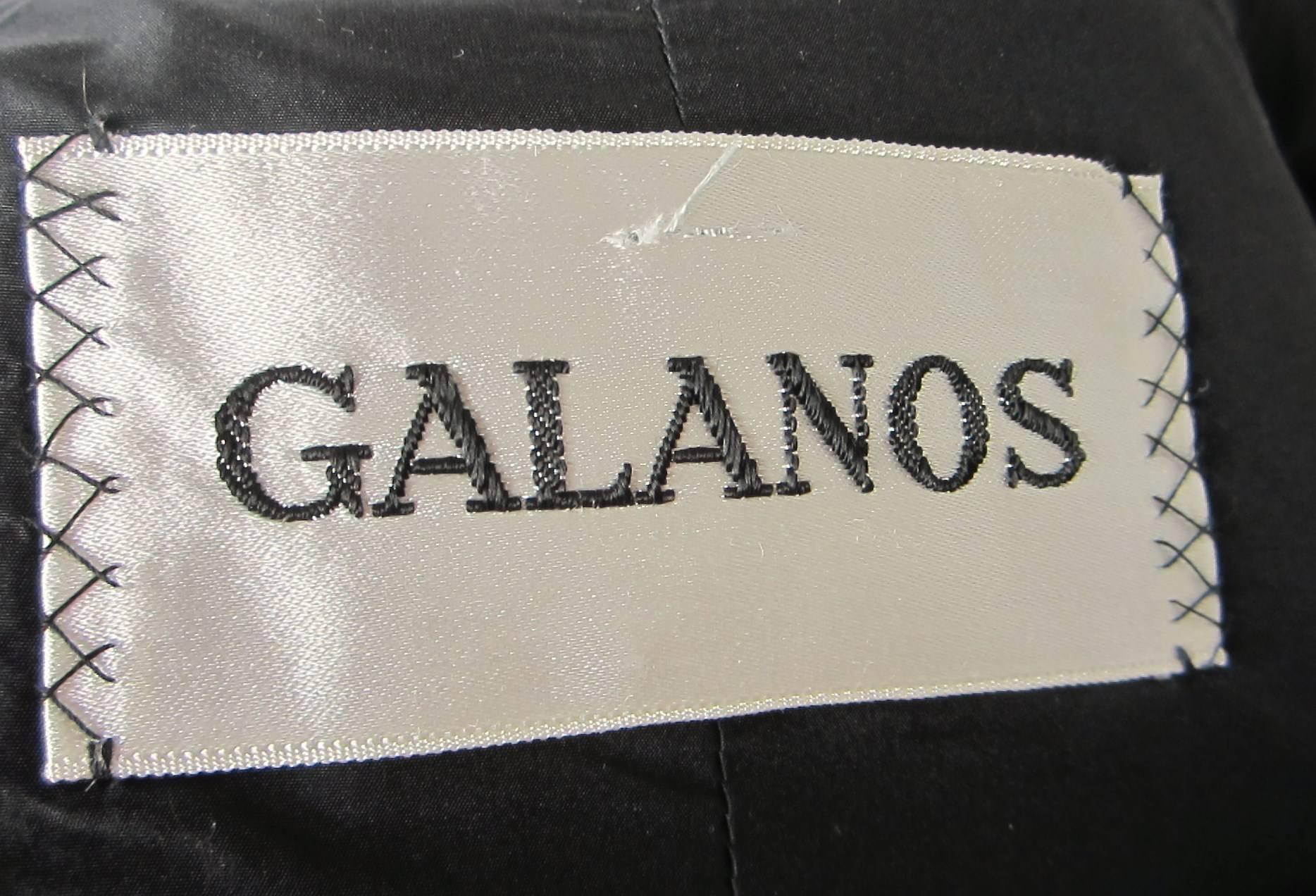 Vintage Galanos Inverted Pleated Cream Coat - Jacket  1