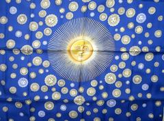 Vintage Gucci SUN Never worn Silk Scarf New Old stock 1980s - early 90s